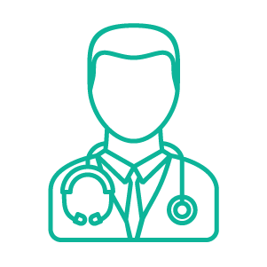 Doctor icon representing hospital indemnity insurance plans